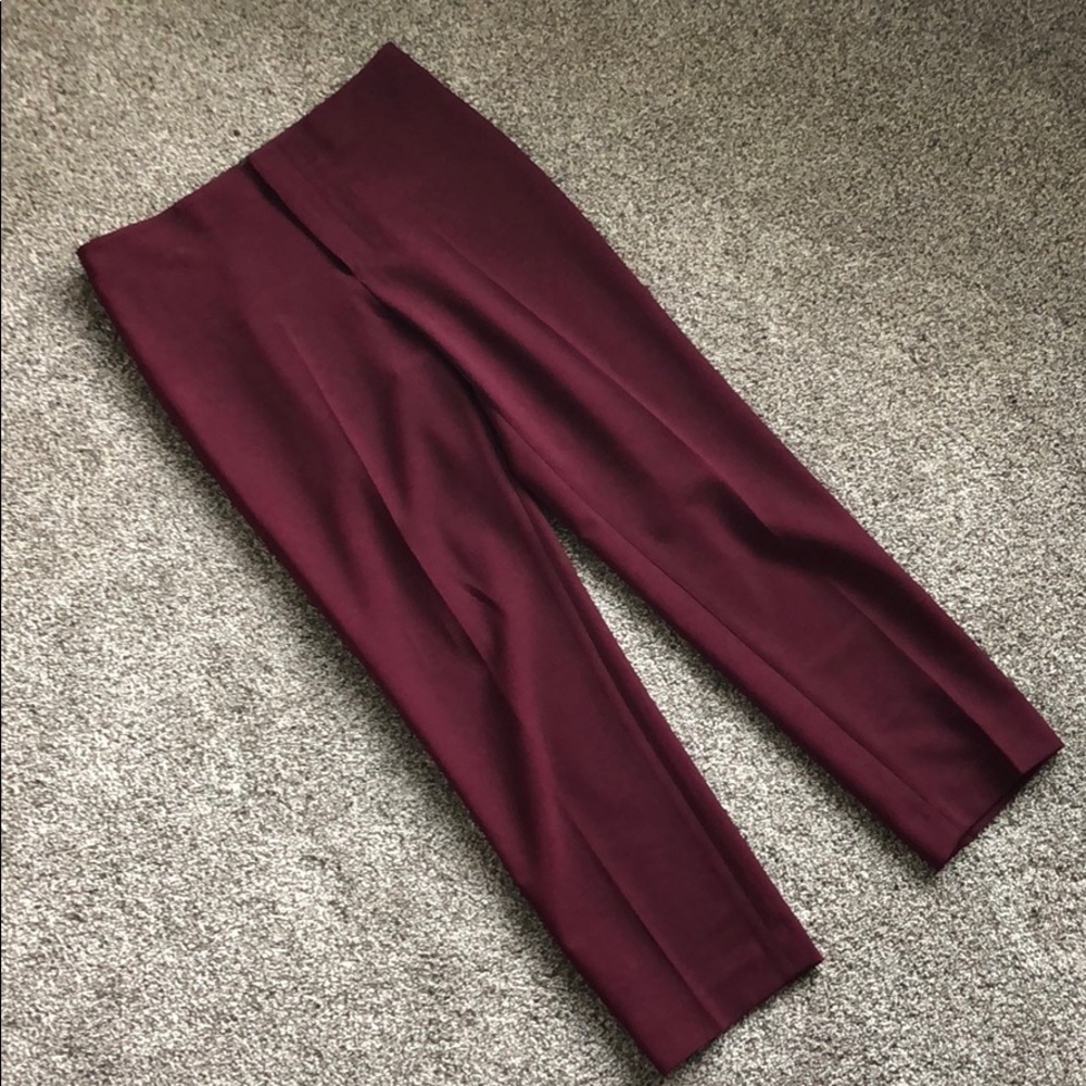 Club Monaco Burgandy Pants